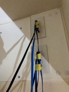 情報分電盤の整線